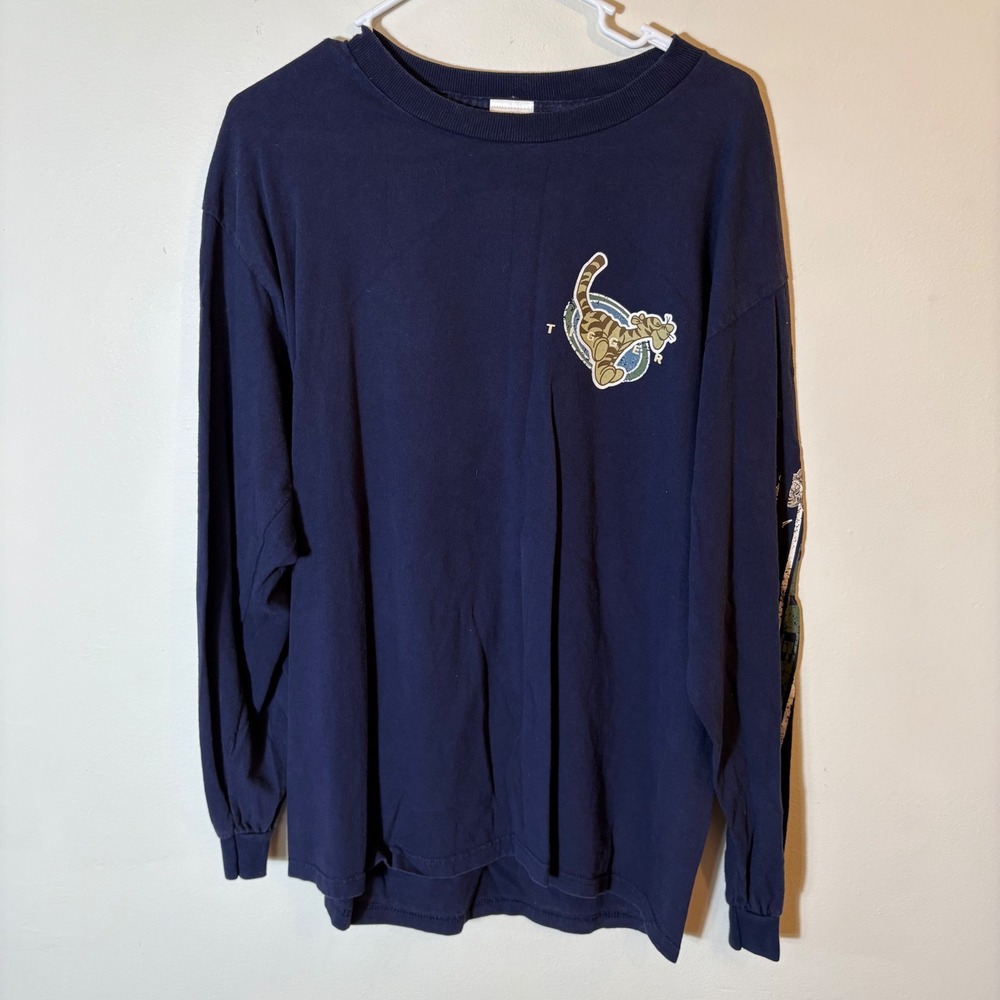 Vintage 90's Disney Catalog‎ Tigger Long Sleeve Shirt Winnie the Pooh Size Large